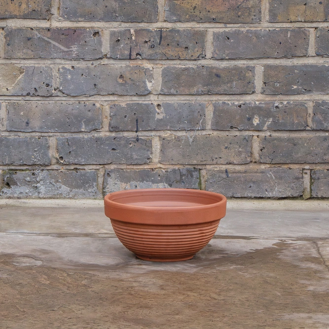 Terracotta Ribbed Bowl D23cm x H11cm - image 2