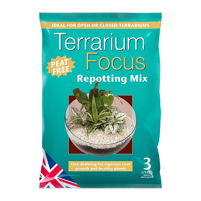 Terrarium Focus Repotting Mix 3L Houseplant Compost - image 1
