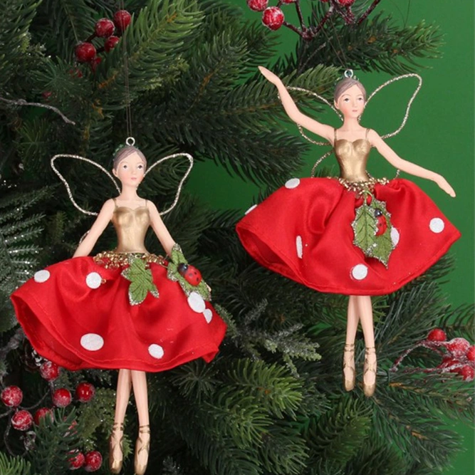 Toadstool Fairy Christmas Tree Decoration