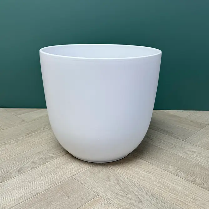 Tusca White Plant Pot (D28.5cm x H31cm) - image 2