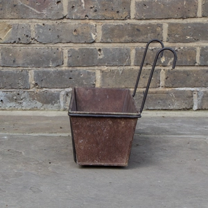 Vigga Trough Balcony Planter - Rustic Brown - 50cm - image 3
