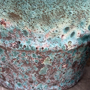 Volcano Coni Green Planter (D25cmxH18cm) Handmade Outdoor Plant Pot - image 3