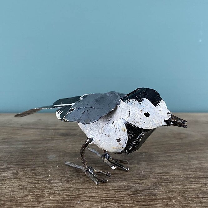 Wagtail Multicoloured Sculpture L18cm x W8cm x H8cm - image 2