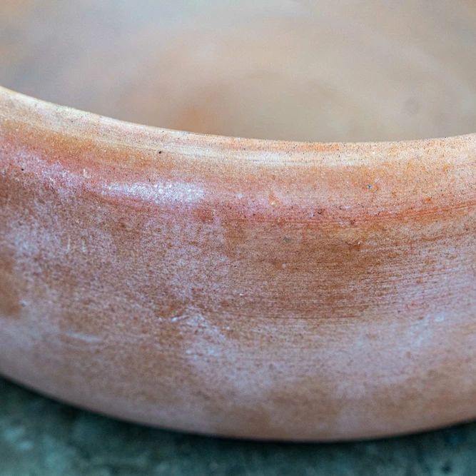 Whitewash Terracotta Bowl Annalise (D33x12cm) Outdoor Plant Pot - image 2