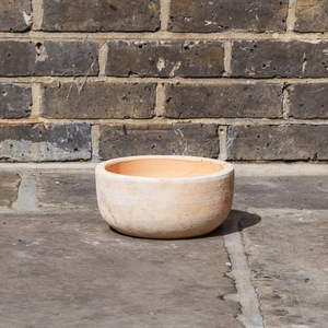 Whitewash Terracotta Handmade Bowl Planter (D23cm x H10cm) Outdoor Plant Pot - image 2