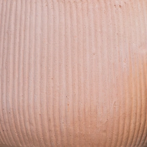 Whitewash Terracotta Cauldron Rib Planter (D40cm x H32cm) Handmade Outdoor Plant Pot - image 3