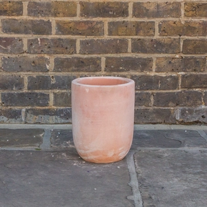 Whitewash Terracotta Handmade Bullet Planter (D24 x H30cm) Outdoor Plant Pot - image 2