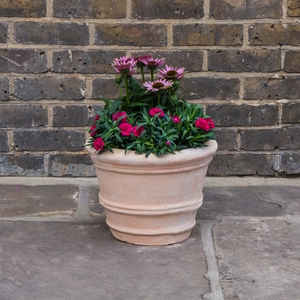 Whitewash Terracotta Handmade Coni Planter (Pot Size D34cm x H26cm) Outdoor Plant Pot - image 3