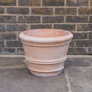 Whitewash Terracotta Handmade Coni Planter (Pot Size D43cm x H33cm) Outdoor Plant Pot - image 2