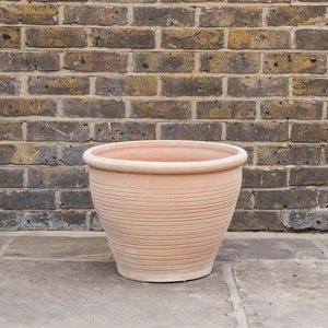 Whitewash Terracotta Handmade Stan A2 Planter (D38cmxH33cm) Outdoor Plant Pot - image 2