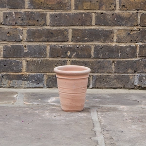 Whitewash Terracotta Handmade Stan RIng Planter (D17cm x H19cm) Outdoor Plant Pot - image 2
