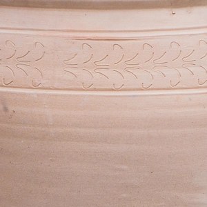 Whitewash Terracotta Handmade Swirl Relief Planter (D36cmx35cm) Outdoor Plant Pot - image 4