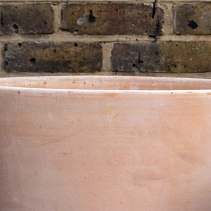 Whitewash Terracotta Planter (D23cm x H21cm) Handmade Outdoor Plant Pot - image 3