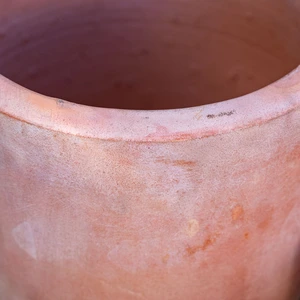 Whitewash Terracotta Planter - Abrielle (D20xH28cm) Handmade Outdoor Pot - image 2