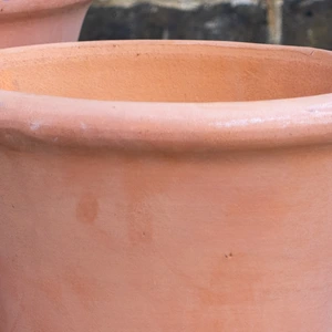 Whitewash Terracotta Planter - Cortona (D43xH35cm) Handmade Outdoor Pot - image 2