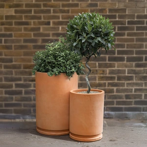 Whitewash Terracotta Planter Posada (D46x66cm) Handmade Outdoor Plant Pot - image 2