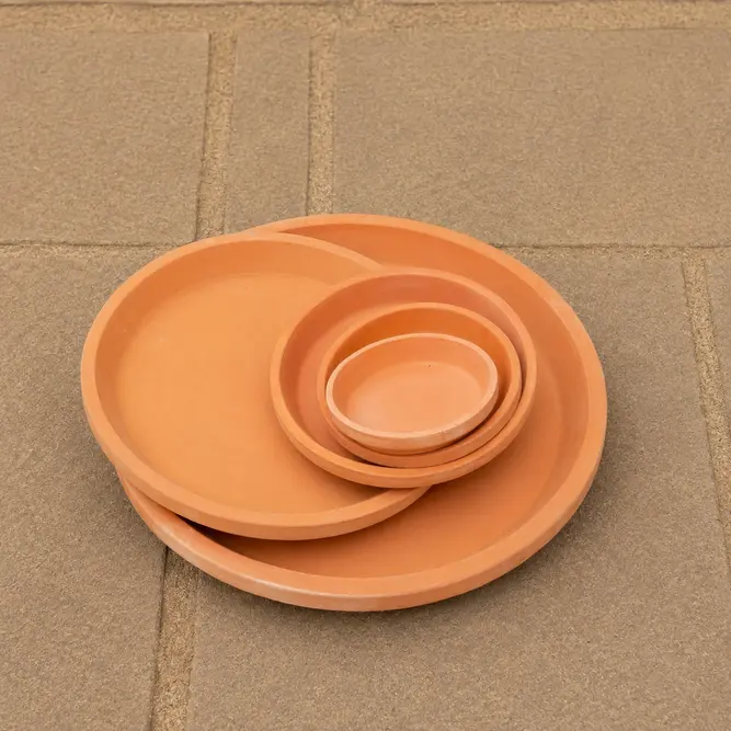 Handmade Terracotta Saucer - Alicia (D16cm) Outdoor Pot Saucer - image 6