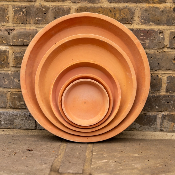 Handmade Terracotta Saucer - Alicia (D16cm) Outdoor Pot Saucer - image 1