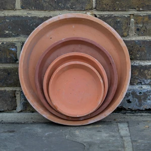 Whitewash Terracotta Saucer - Alicia (D19cm) Outdoor Pot Saucer - image 1