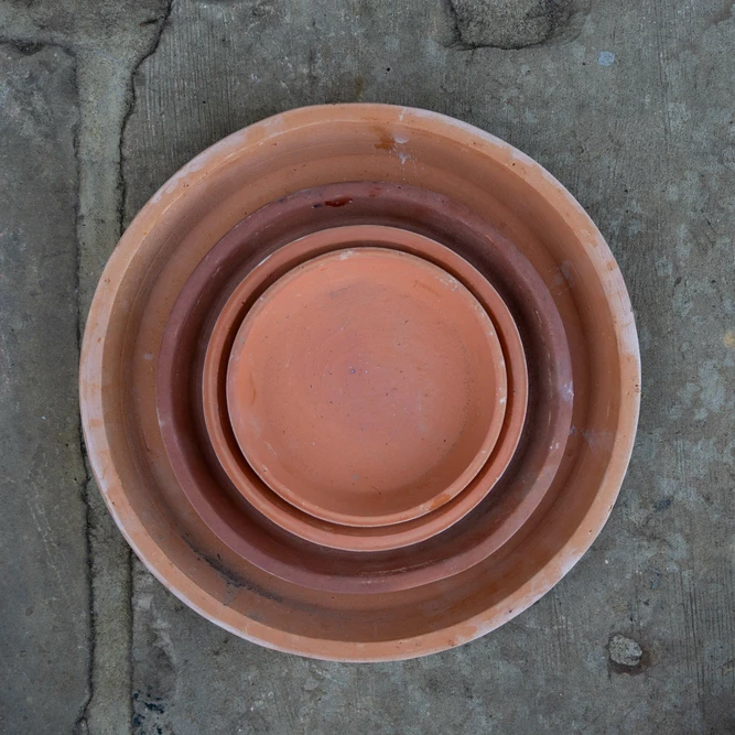 Whitewash Terracotta Saucer - Alicia (D19cm) Outdoor Pot Saucer - image 2