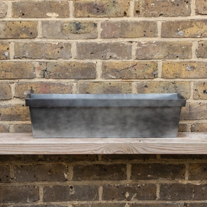 Zinc Trough Window Box Planter - Matt Black 60cm - image 2